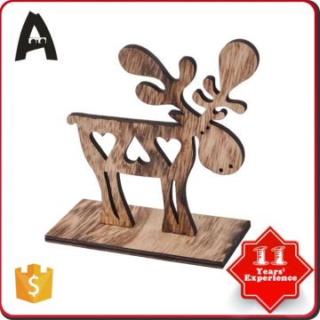 China factory supply antique heart shape wooden craft