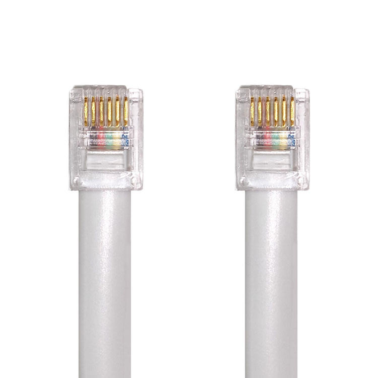 Cavo RJ12 Maschio-Maschio 1m - Cavo Piatto Per Telefoni Fissi E Centralini