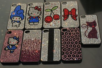 Cartoon Pmma Rhinestone Diamond Bling Bling Iphone 4 4s Cases For Cell Phone Accessories