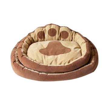 Brown Paw Shaped Pet Cushion Bed