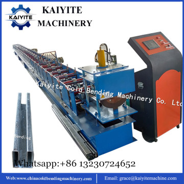 rolling door guide rail machine