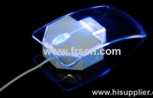 New Colored Novelty Arrow Shaped Led Optical Transparent Mouse?