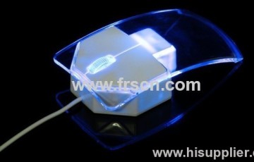 New Colored Novelty Arrow Shaped Led Optical Transparent Mouse?