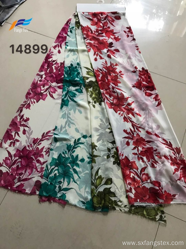 Custom 100% Polyester Printed Pearl Chiffon Dress Fabric