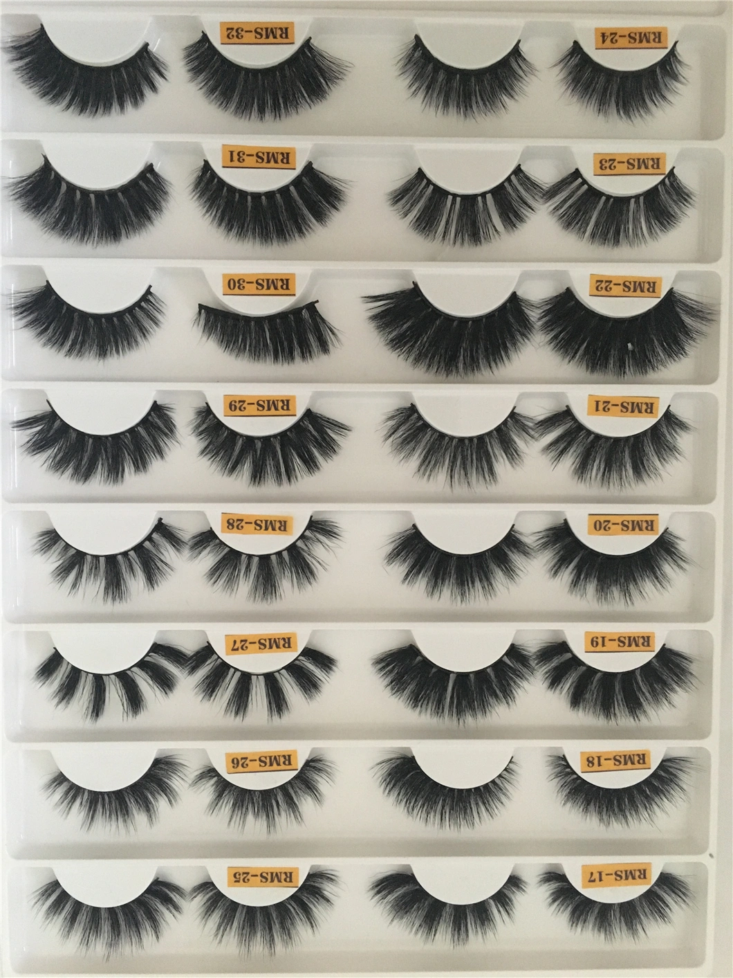 Wholesale 3D False Lashes Faux Mink Strip Eyelashes with Custom Package