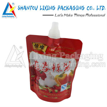 LIXING PACKAGING SGS approved spout pouch, SGS approved spout bag, SGS approved pouch with spout, SGS approved bag with spout