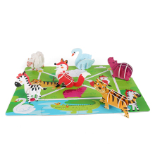 Kids DIY Cartoon Animal Jigsaw Puzzles - 4 Theme Sets