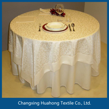 100% polyester tablecloth fabric white satin