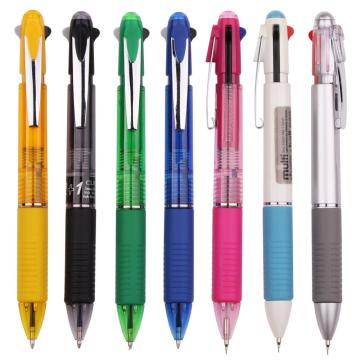 Multifunction Promotional Multi-Color Fine Ink Pen with Pencil - 2 in 1 Pen with Pencil