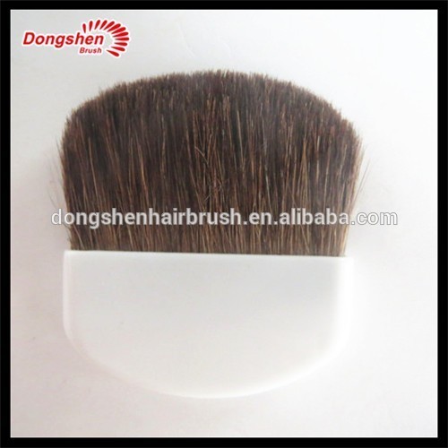 Horse hair/pony hair compact brush, plastic handle face brush, brush accessaries