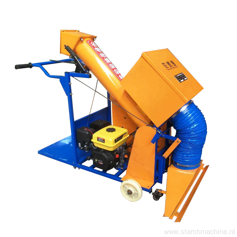 paddy rice grain collecting and bagging machine