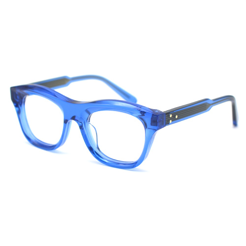 Custom New Design Blue Light Blocking Glasses Wholesale Blue Light Blocking Thick Acetate Optical Glasses Manufactory