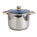 Stainless Steel Sauce Pot with Glass Lid Stockpot