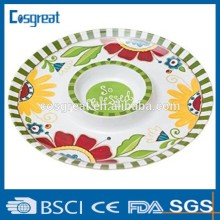 custom printing melamine chip and dip for candies