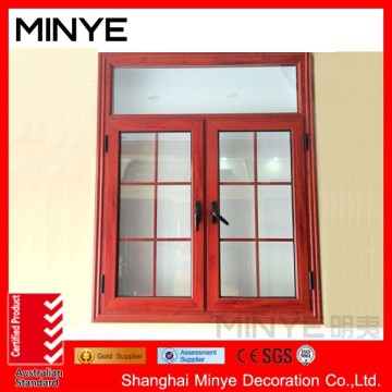 grill design casement window/aluminum frame casement window design