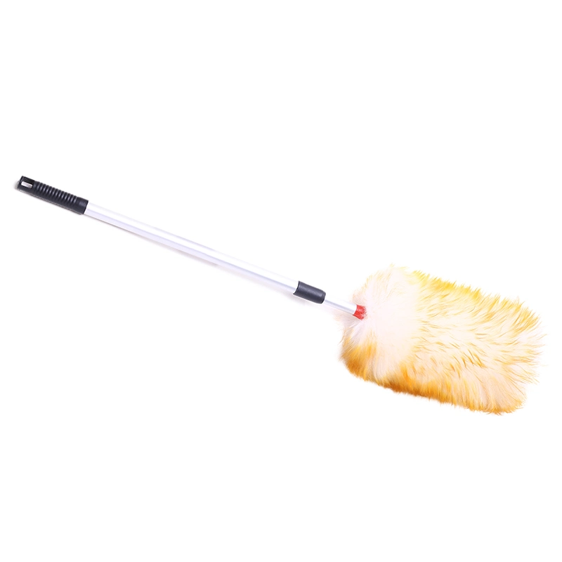 Super Soft Wool Duster with Bamboo Handle, Natural Finish