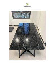 Custom Nature: Luxury Zebra Black Marble Furniture Manufacturer