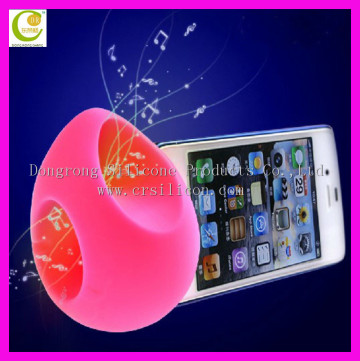 Hot silicone speaker horn stand for iphone 7/egg speaker