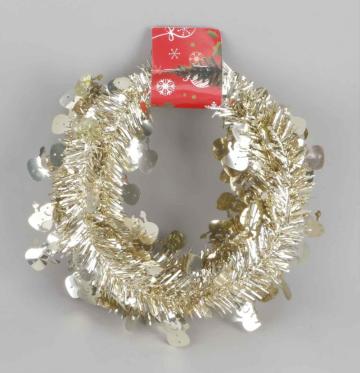 CHRISTMAS WREATH, 25CM SIZE, CHRISTMAS SEQUIN WREATH