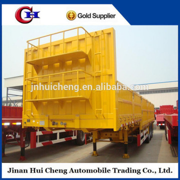 3 axle 60t dropside semi trailer sidewall truck trailer