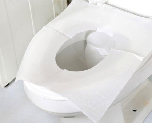 Easy Taking White Green Disposable Hygiene Toilet Seat Cover Paper