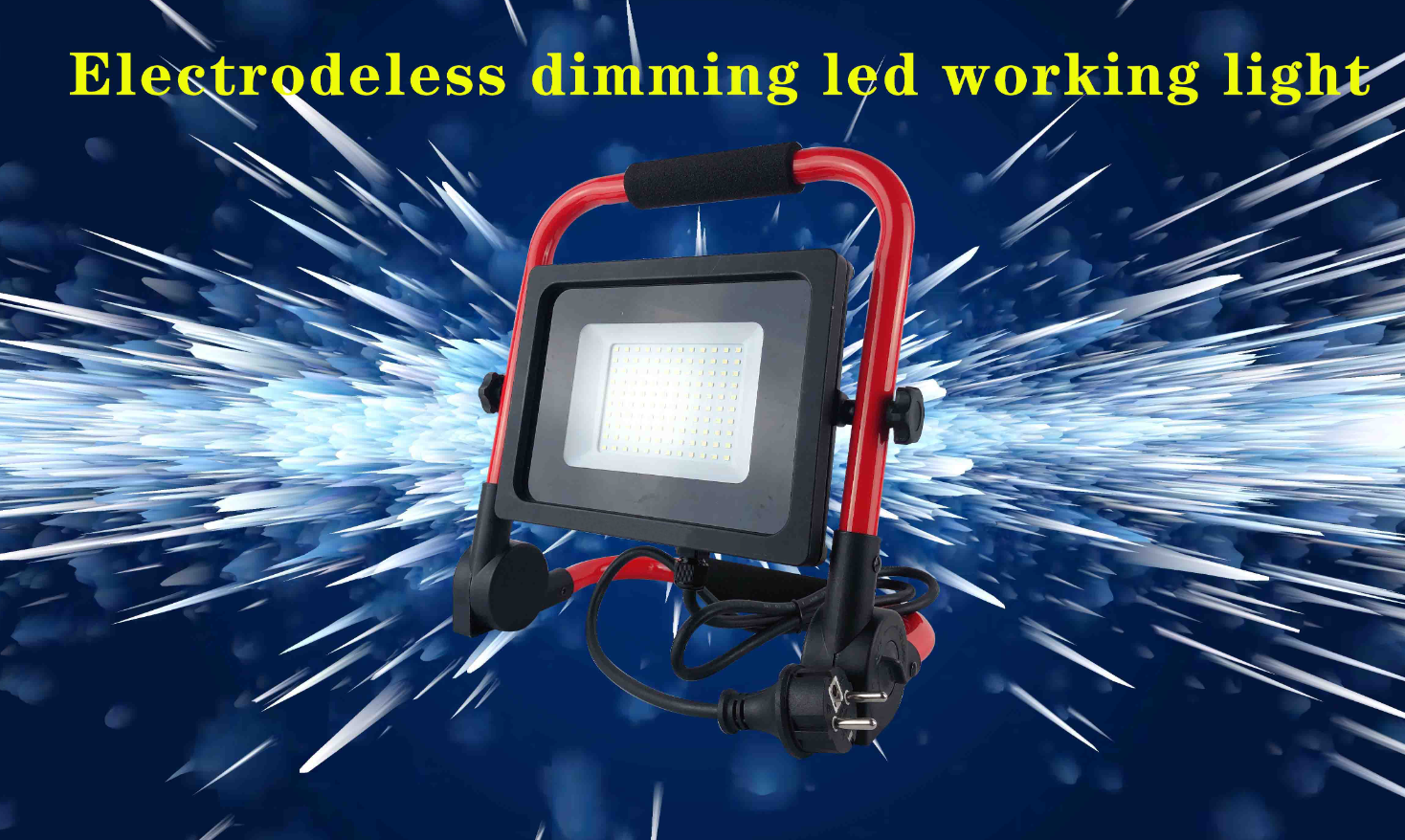 LED work light 50W IP65 waterproof  Outdoor portable folding  electrodeless dimming LED work light