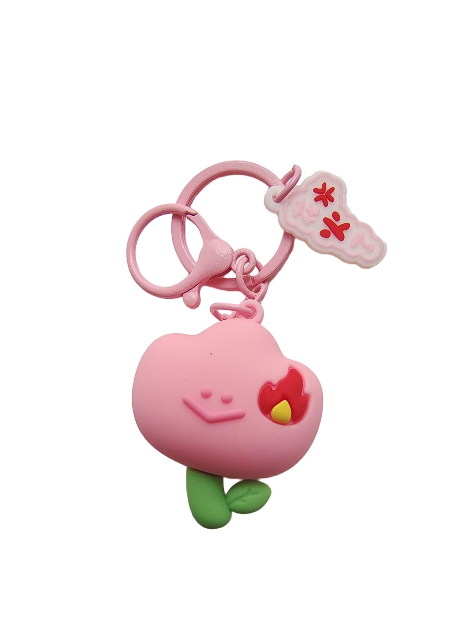 Клавичный розовый цветок keychain pink flower