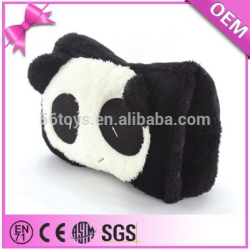 Factory custom animal pattern fur hand muff, hand warmer muff for sale