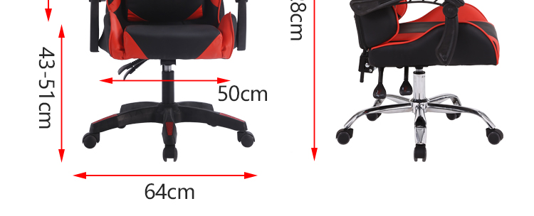 Free Sample Ruibao Ergonomic Recaro Leg Rest Quality Mesh Workstation Massage Racing Blue Computer Rocker Gaming Chair