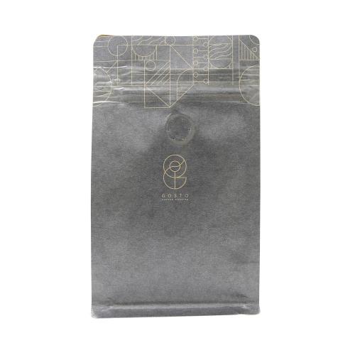 Biodegradable Kraft Paper Bag for coffee with zipper