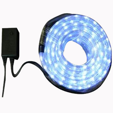 LED flexible rope lights with blue bulbs, 24, 110, 220V