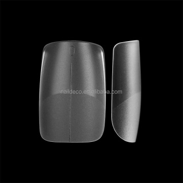 NADECO Full Cover Press On Nail Tips Clear Square Acrylic Matte Artificial Extension Finger Nail Tips, 300pcs/box