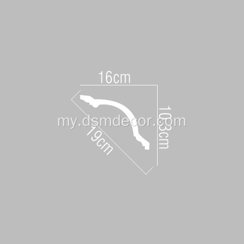 Polyurethane Plain Cornice Moldings များ၊