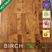 Natural Vertical Glossy Birch Hardwood Flooring