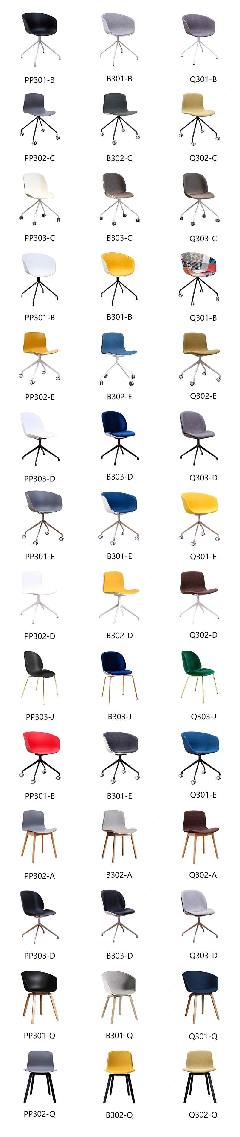 Leisure Design with Colorful Fabric Cushion Office Chair Living Room Furniture Chair with White Metal Leg