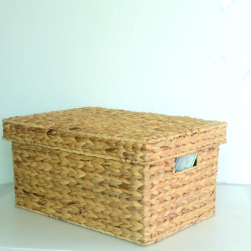 square nature water hyacinth storage trunk