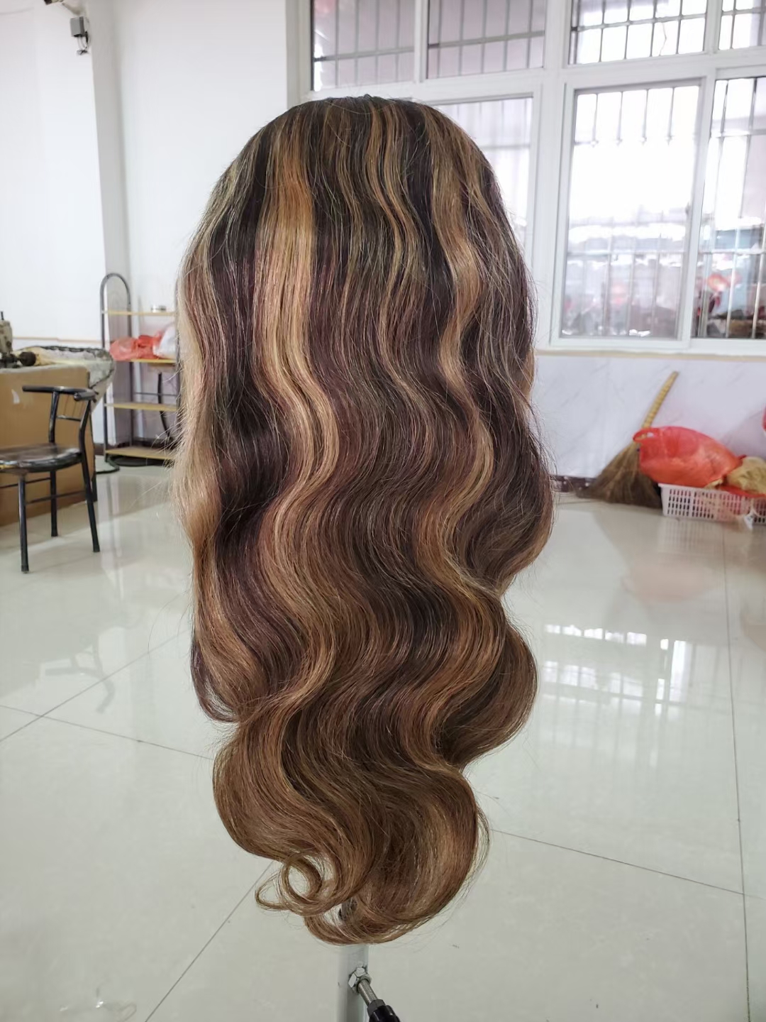 30 Inch Long Silky Straight Honey Blonde Highlight Piano Color 13X4 Transparent Lace Highlighted Virgin Hair Wig Hd Lace Wigs