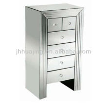 Modern Designed Bevelled 6 Drawer Mirrored Cabinet /Tallyboy/Chest Furnitures