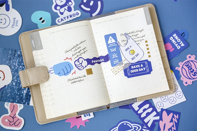 Cartoon Smile Sticker Set for DIY Material
