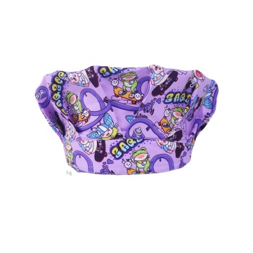 Custom Ladies Anti-Hair Cap: Hospital Medical Printed Scrub Nurse Hat Satin Lined Beauty Cap