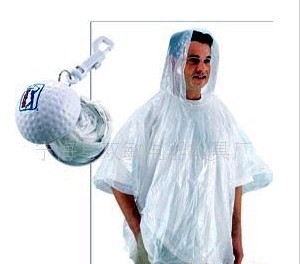 Golf Ball Shape Rain Coat /Rain Coat Golf Ball