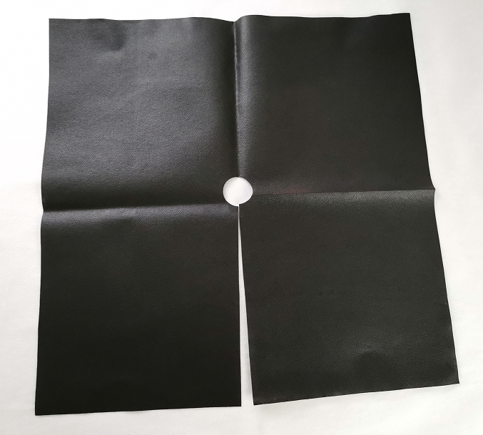 Черный не сплетенный с перфорированным Black Non Woven With Perforated