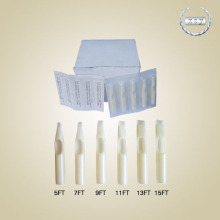 Disposable Flat Tattoo Tips(White)