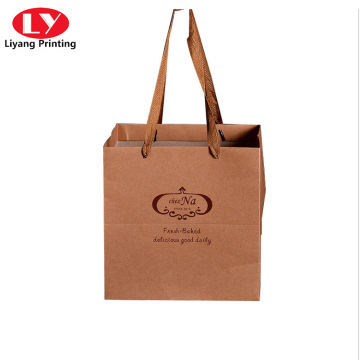 Custom kraft paper bag take away gift packaging