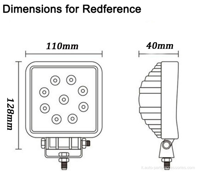 Lampada di guida leggera a LED Light per camion per auto