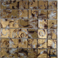 Mosaico de vidrio aluminio oro brillante