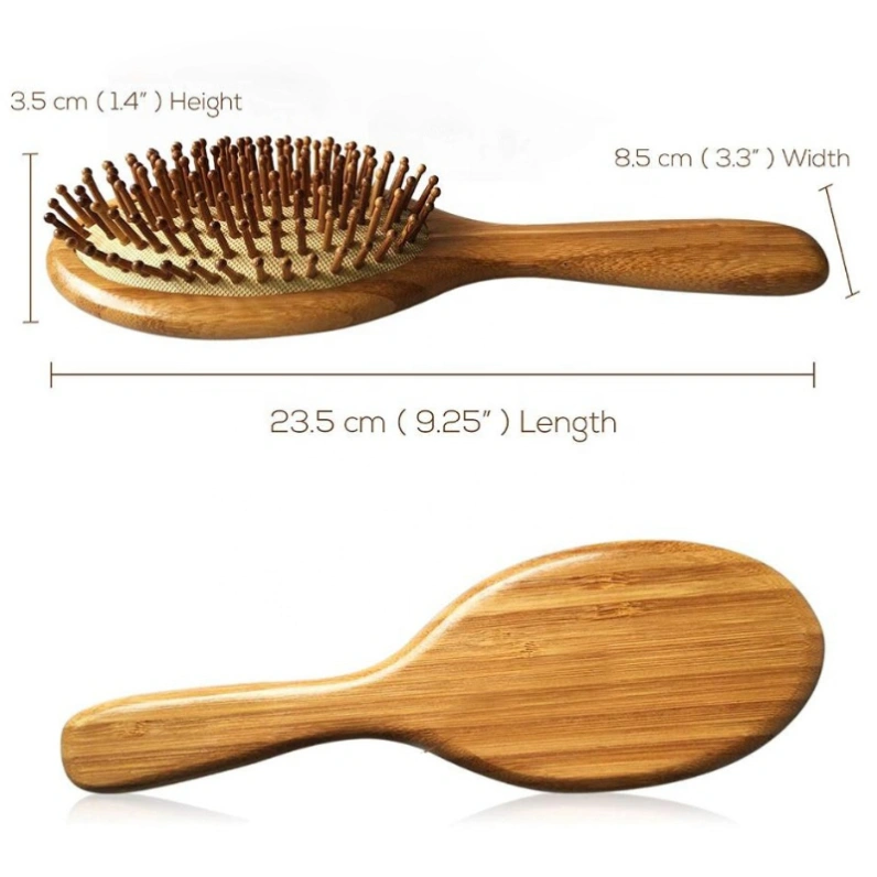 Wholesale Shoulder and Scalp Massage Salon Bamboo/Wooden Paddle Hair Brush