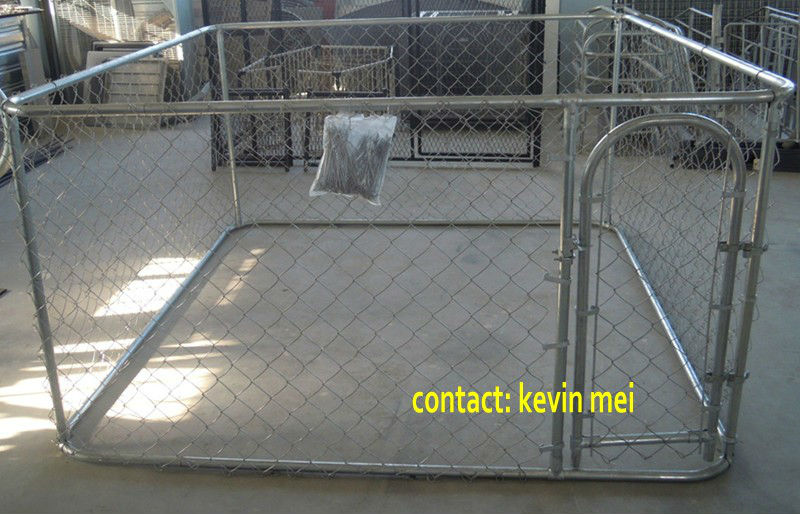 Large folding wire pet cage for dog house metal dog crate kennel with Gate