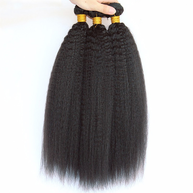 Human Hair Weave Bundles with Closure Raw Virgin Kinky Straight Hair Brazilian 7A 8A 9A 10A 8"-30" DHL\UPS\FEDEX\EMS\TNT