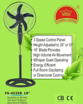 good 18" standing fan